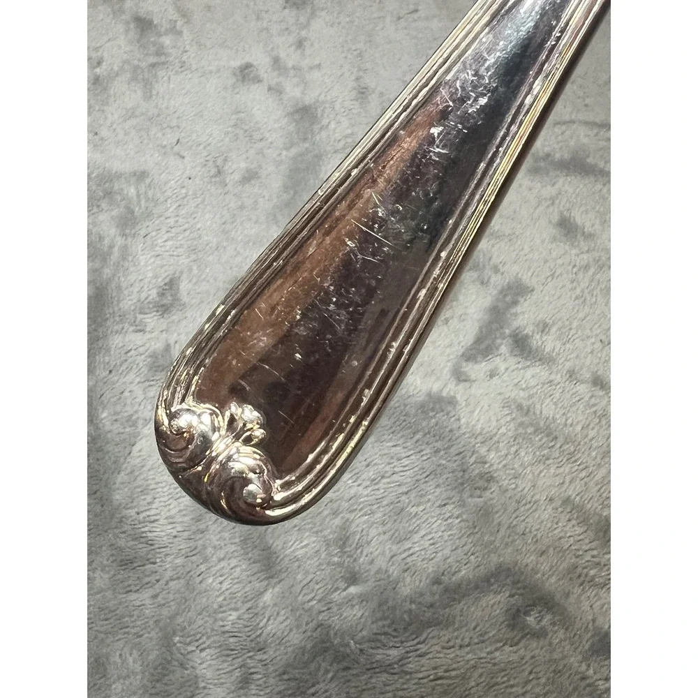 Gorham Heritage Silverplate Pierced Serving Tomato Vintage Floral Server MCM